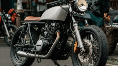 Gaya Perubahan Motor Retro di Golongan Anak Belia