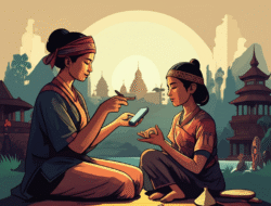 Usaha pelanggengan adat serta bahasa kawasan di tahun modern