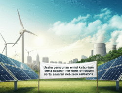 Usaha penurunan emisi karbonium serta sasaran net-zero emissions