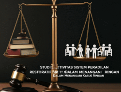 Studi Efektivitas Sistem Peradilan Restoratif Dalam Menangani Kasus Ringan